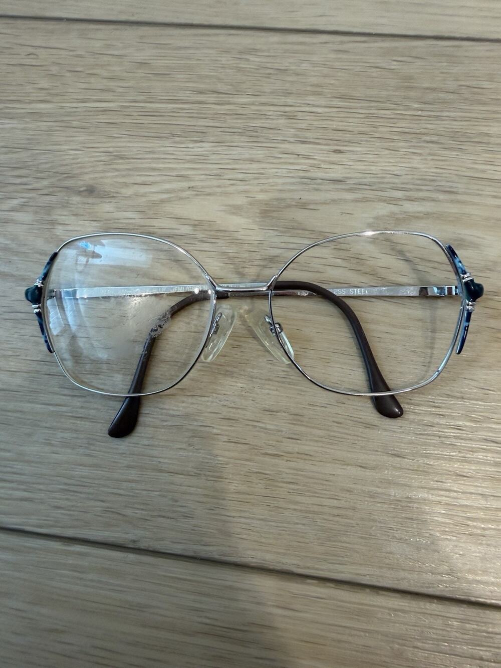 Kenmark Eyeglasses Frame KM-1G LT BLUE 53-16 Vintage